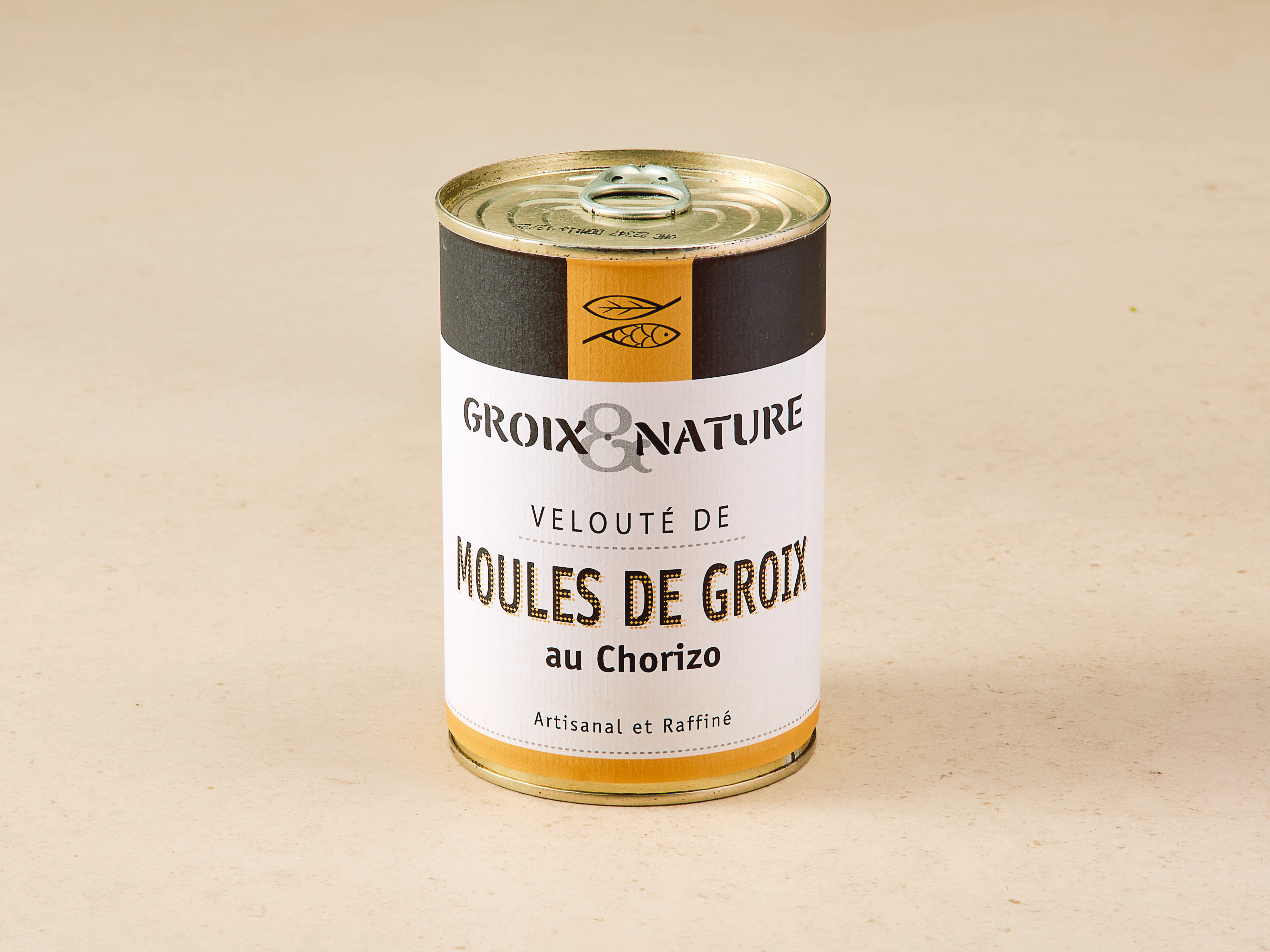 Groix et Nature · Muschel-Samtsuppe »Velouté de Moules au Chorizo«