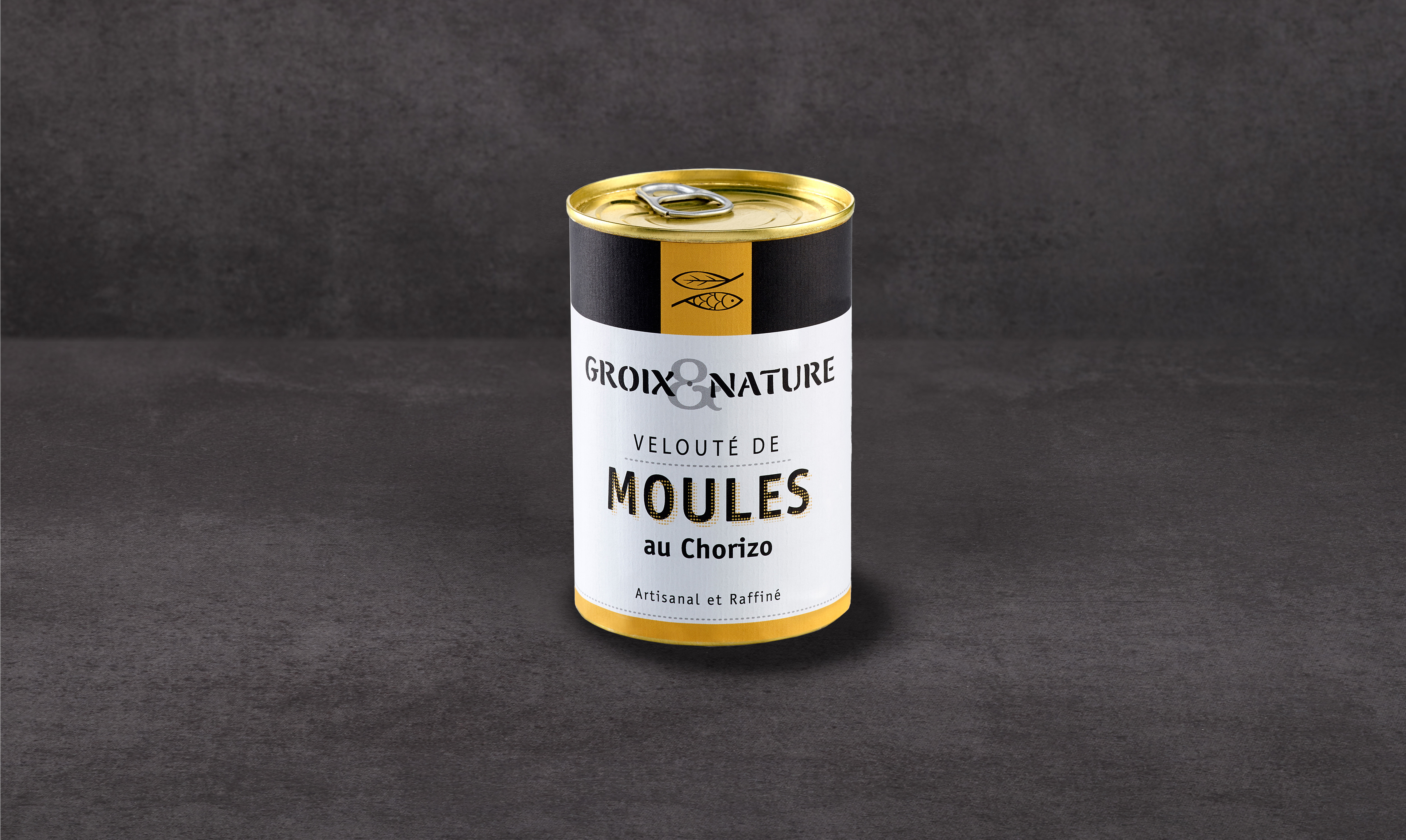 Groix et Nature · Muschel-Samtsuppe »Velouté de Moules au Chorizo«