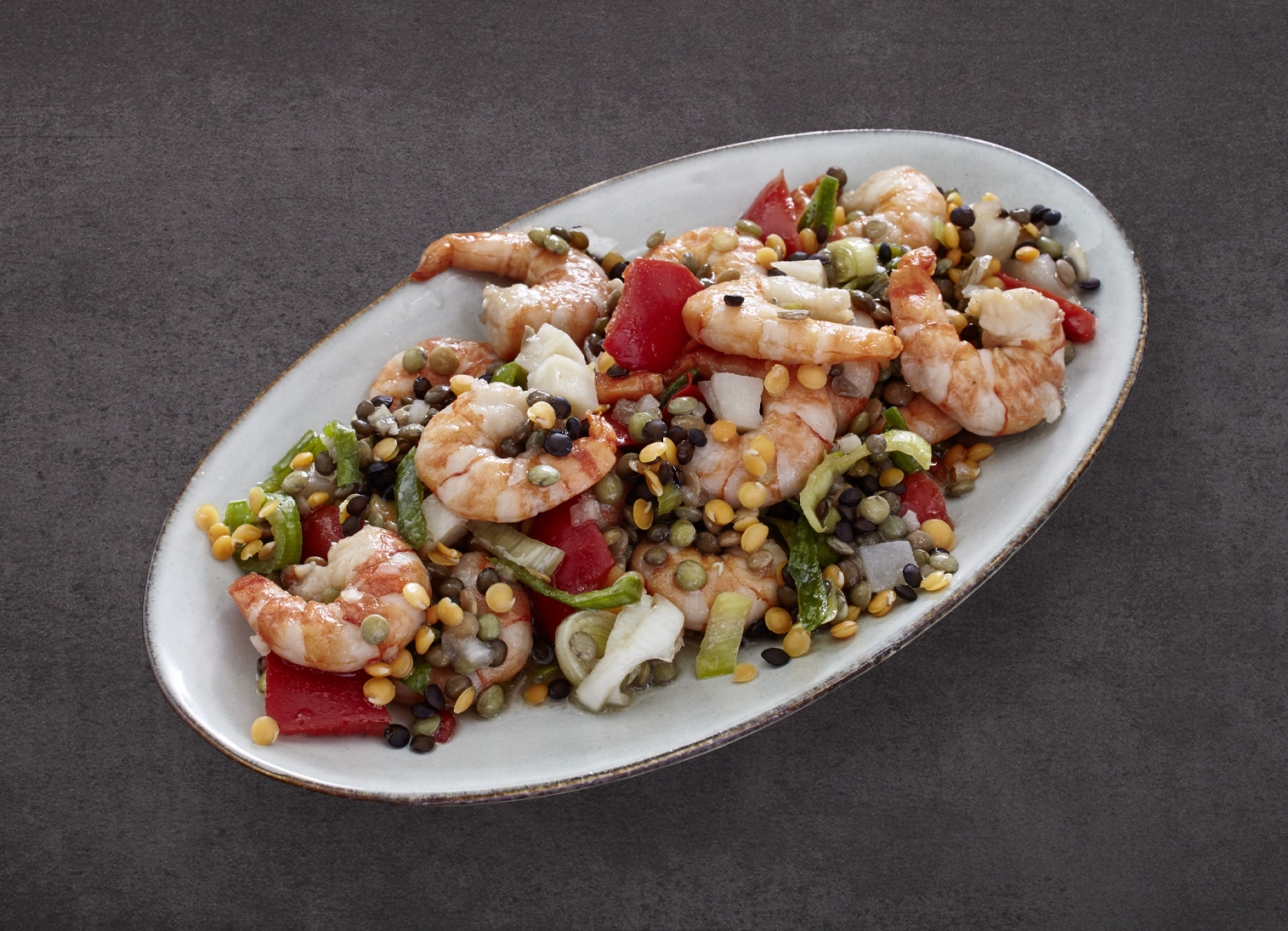 Bio-Garnelensalat mit 3erlei Linsen · 400 g Bio-Garnelensalat mit 3erlei Linsen · 400 g