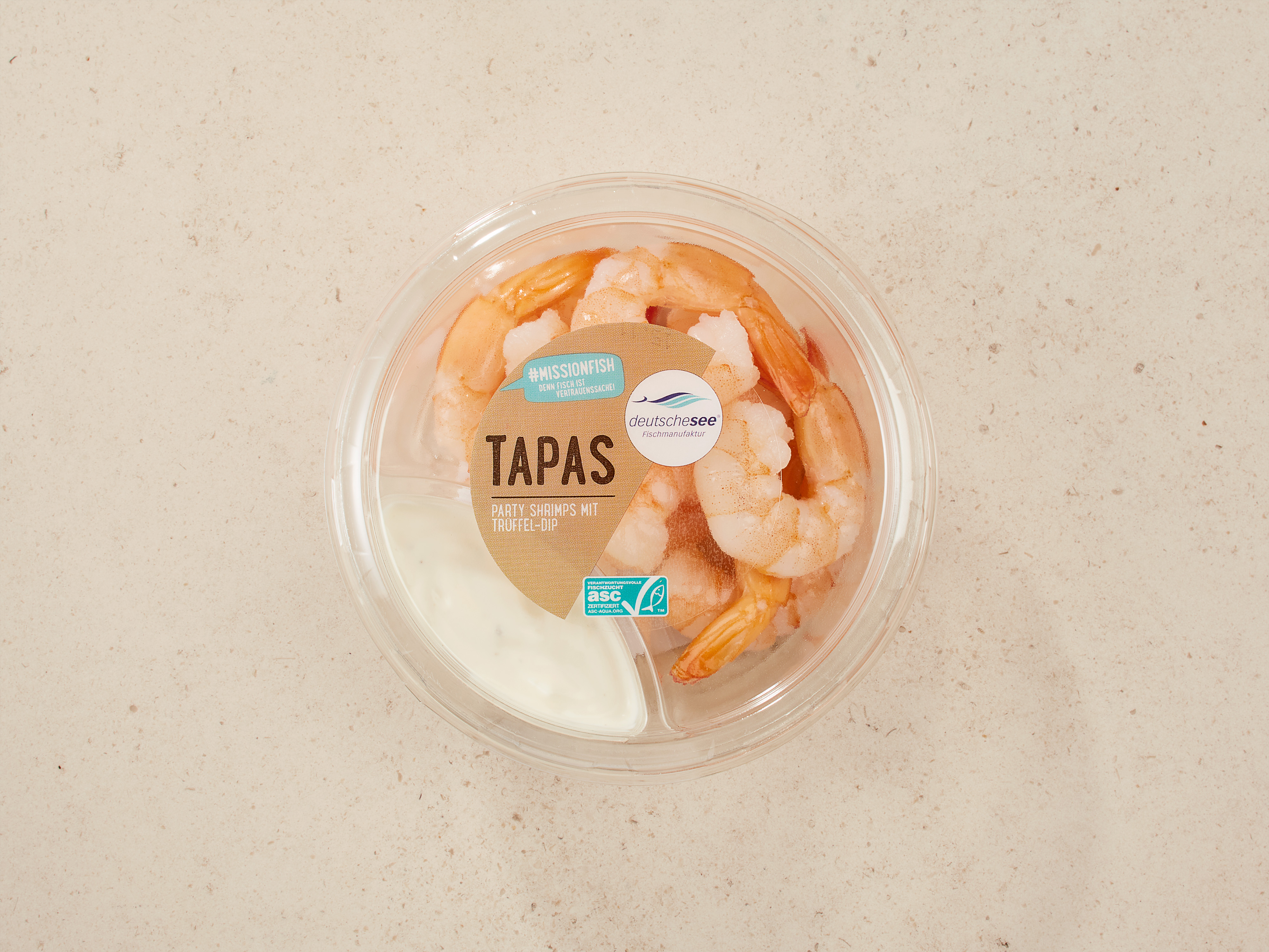 Tapas »Party Shrimps mit Trüffel-Dip«