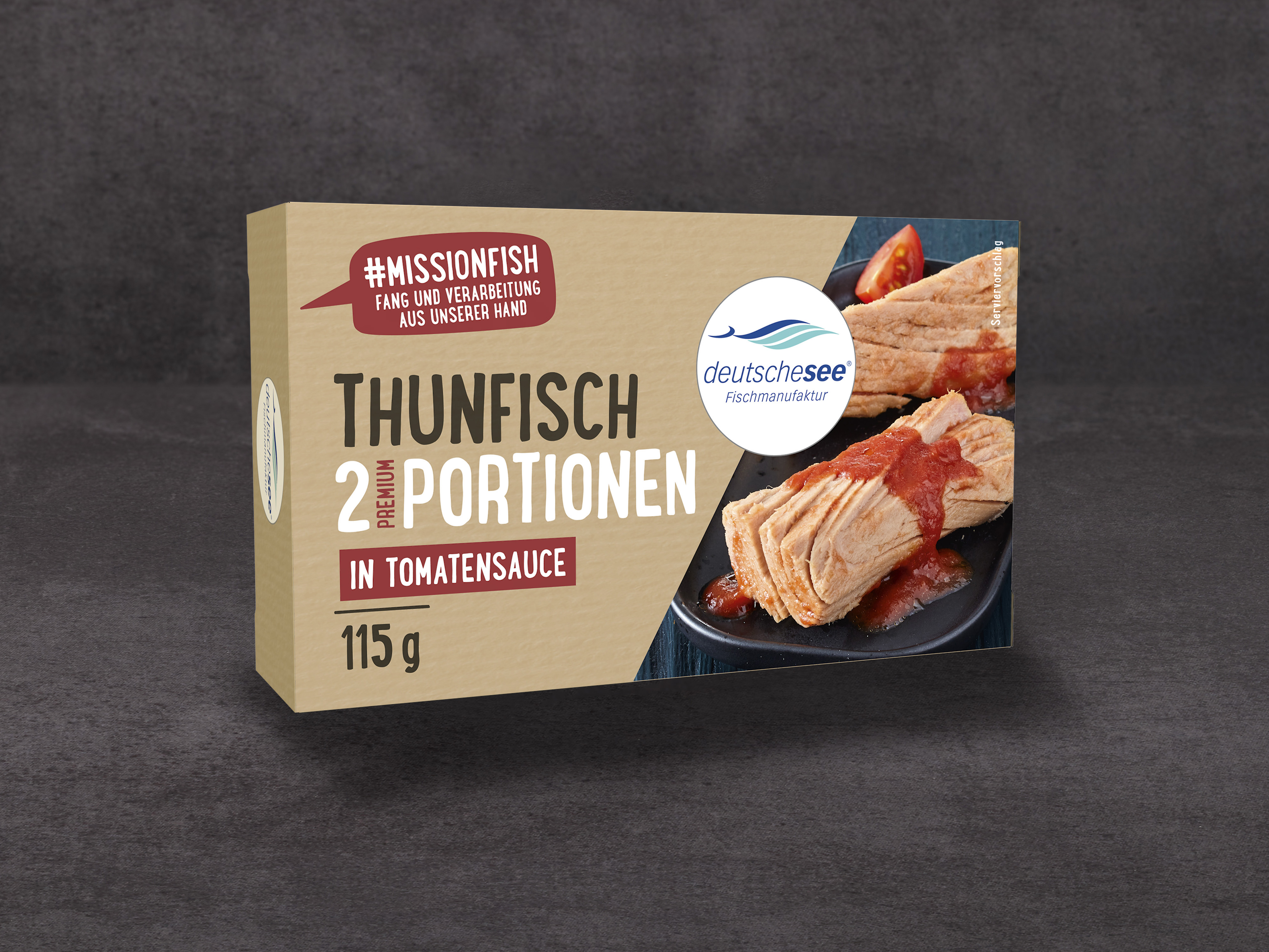 Deutsche See »Thunfisch Premium Portionen in Tomatensauce« · 115 g
