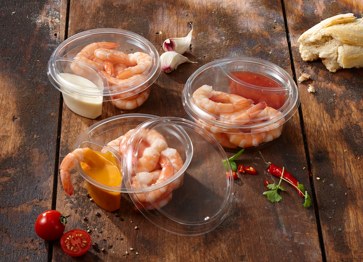 Tapas »Party Shrimps mit Cocktail-Dip«