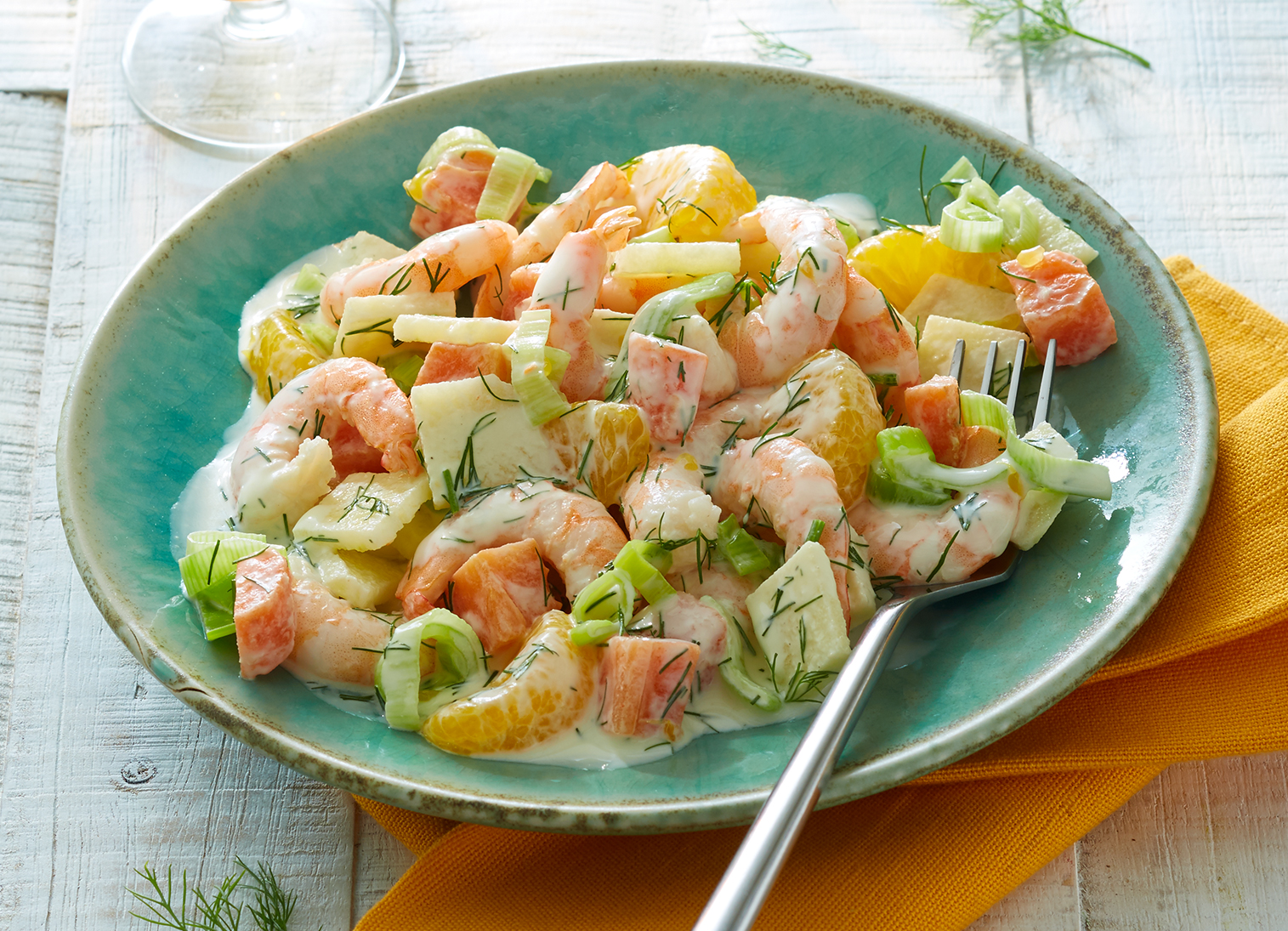 Garnelensalat »Apfel-Spritz« Garnelensalat »Apfel-Spritz«