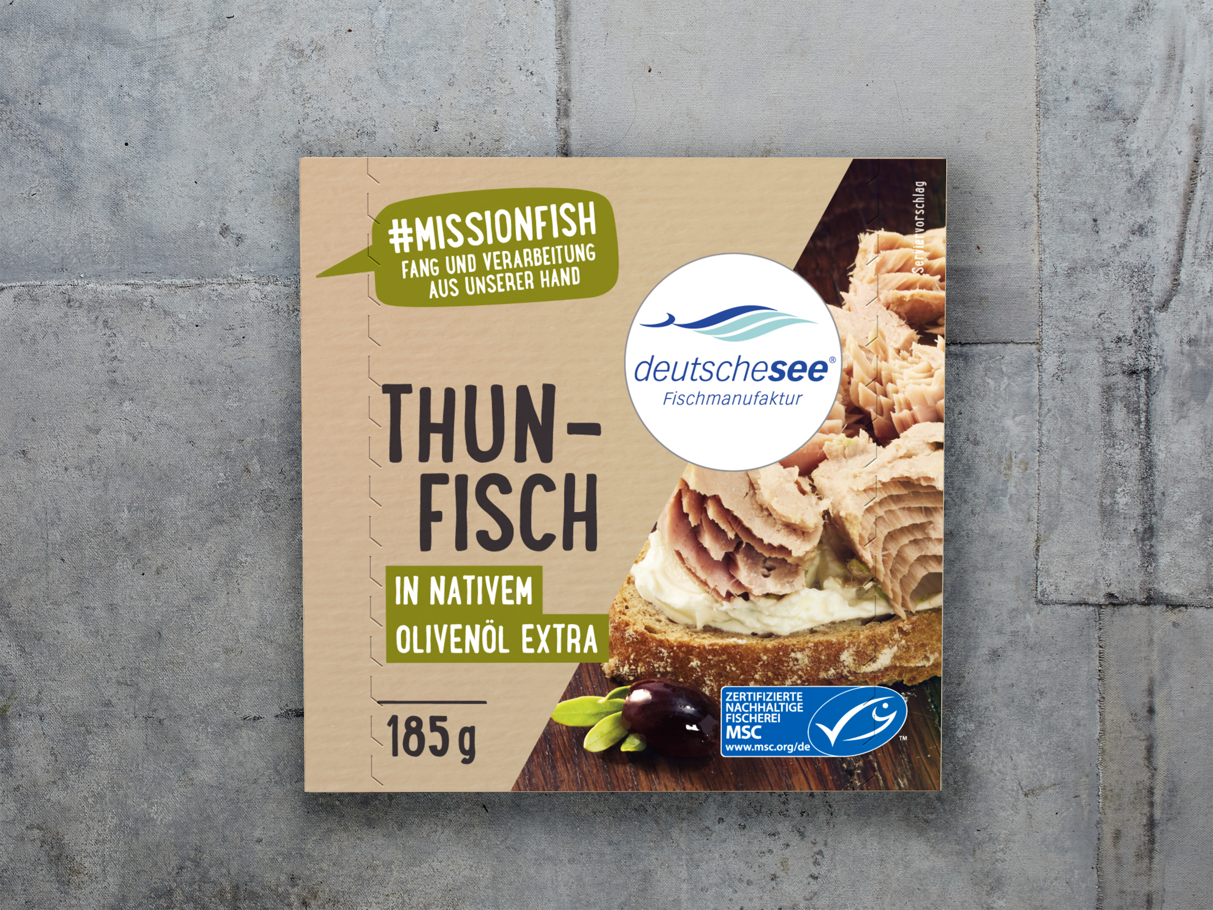 Deutsche See »Thunfisch in Nativem Olivenöl Extra« · 185g