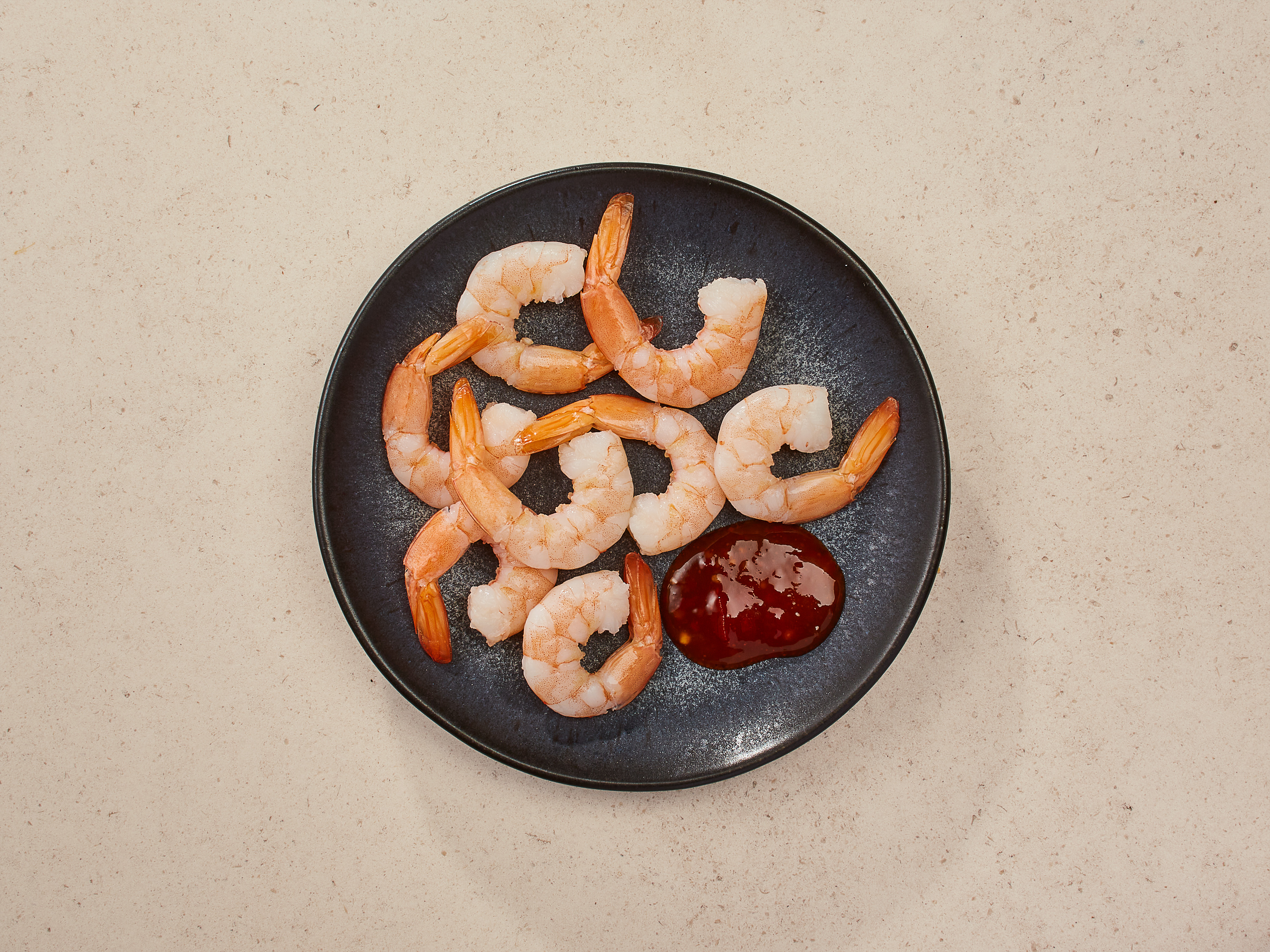 Tapas »Party Shrimps mit Sweet Chili-Dip«