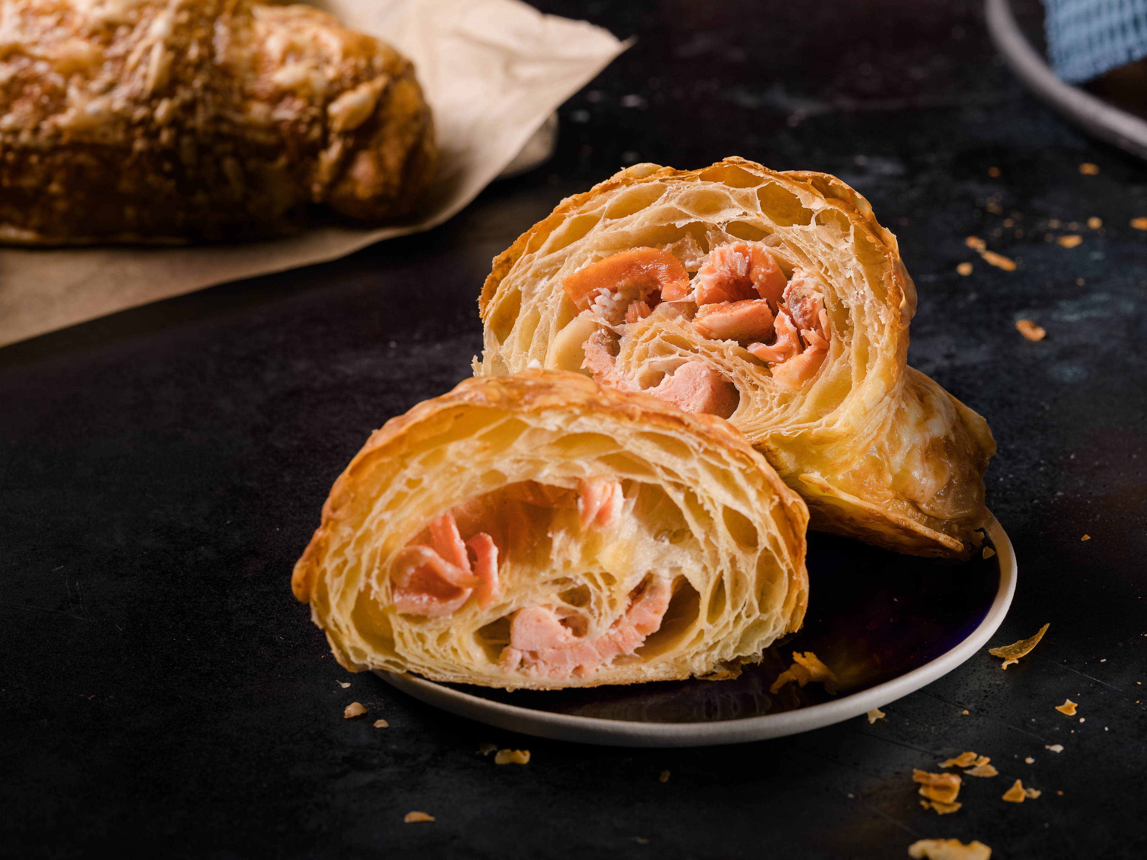 Käsecroissants “Salmon Style”