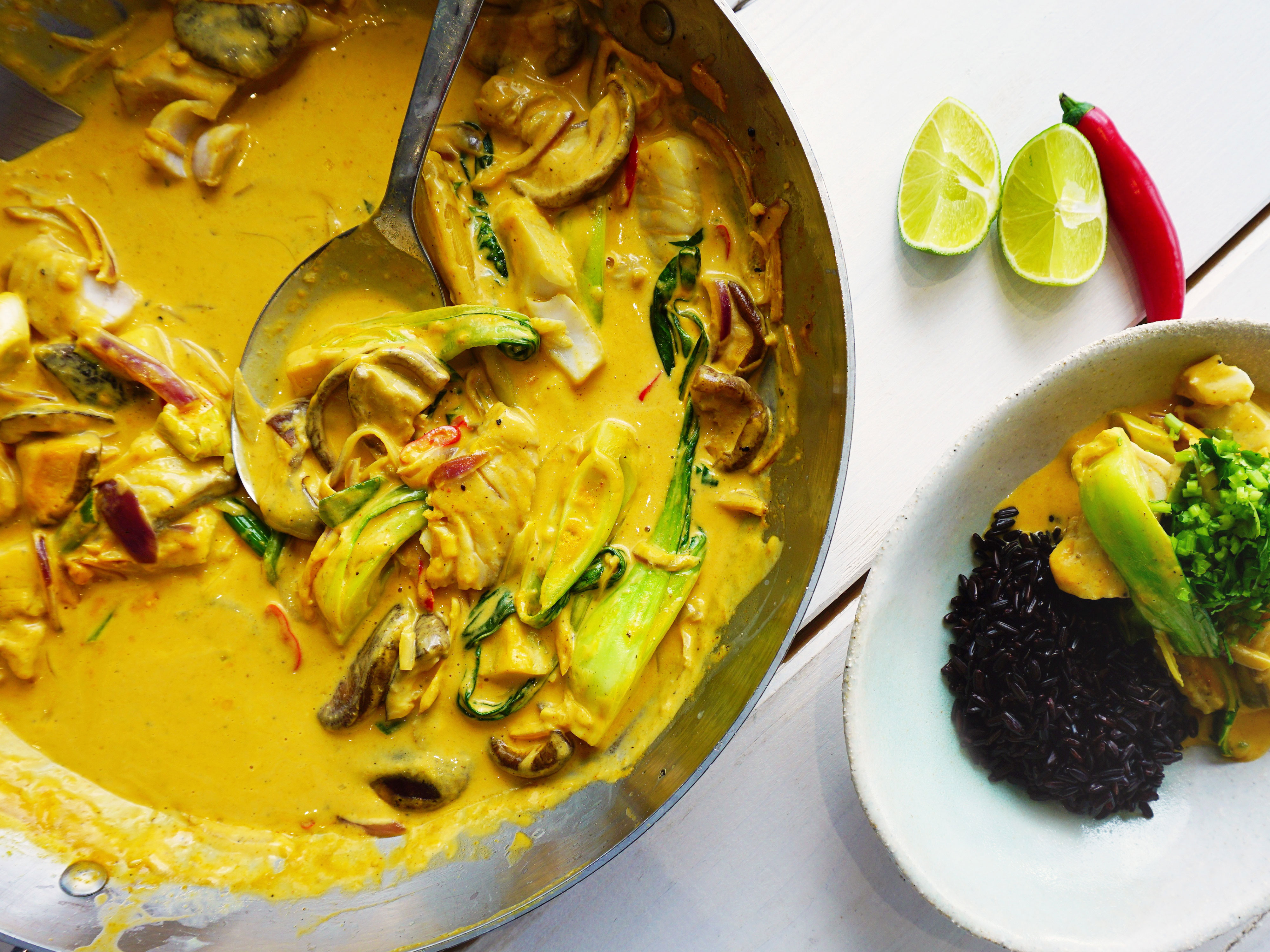 Fisch-Curry mit Seelachs