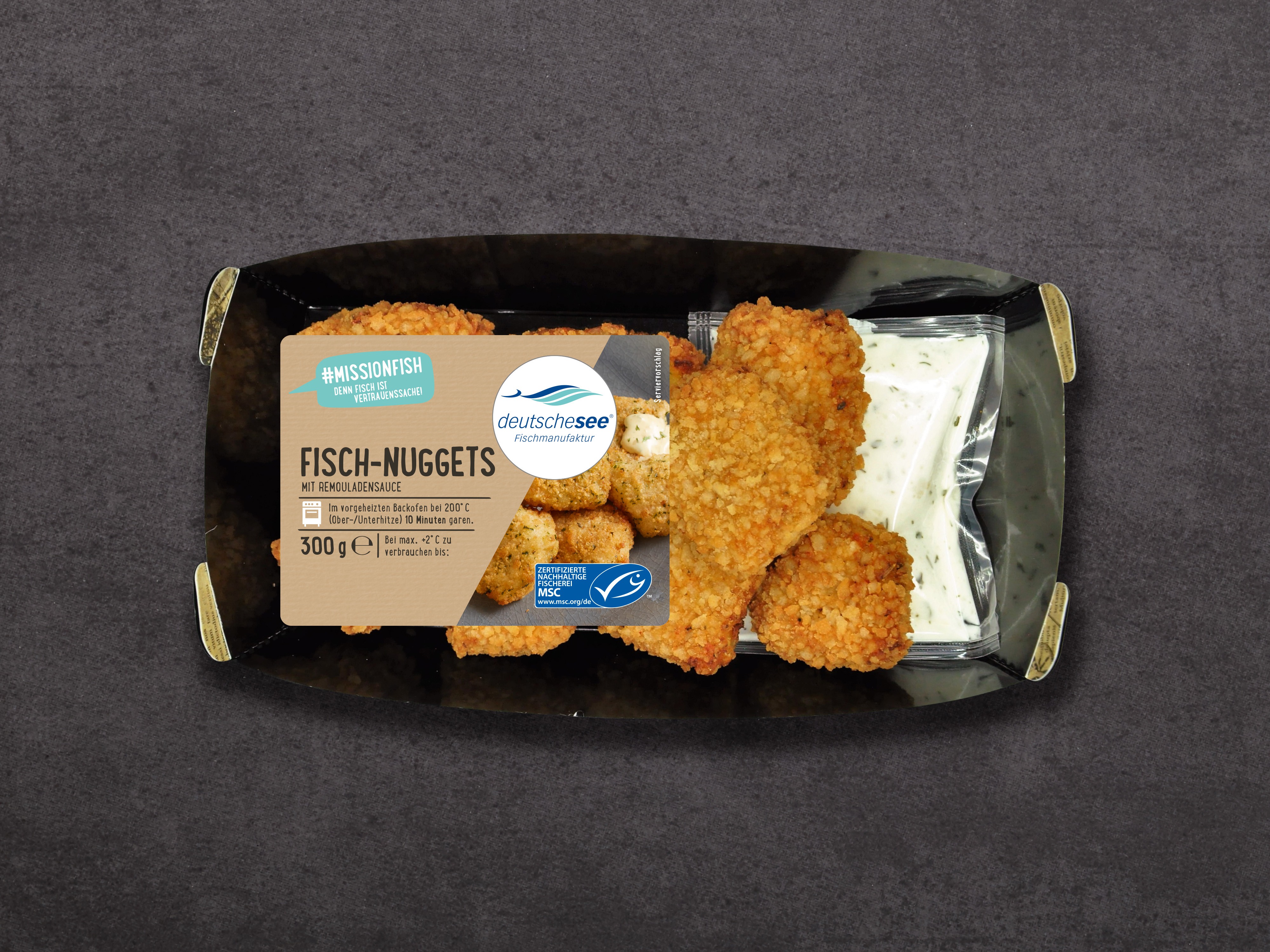 Fisch-Nuggets mit Remouladensauce