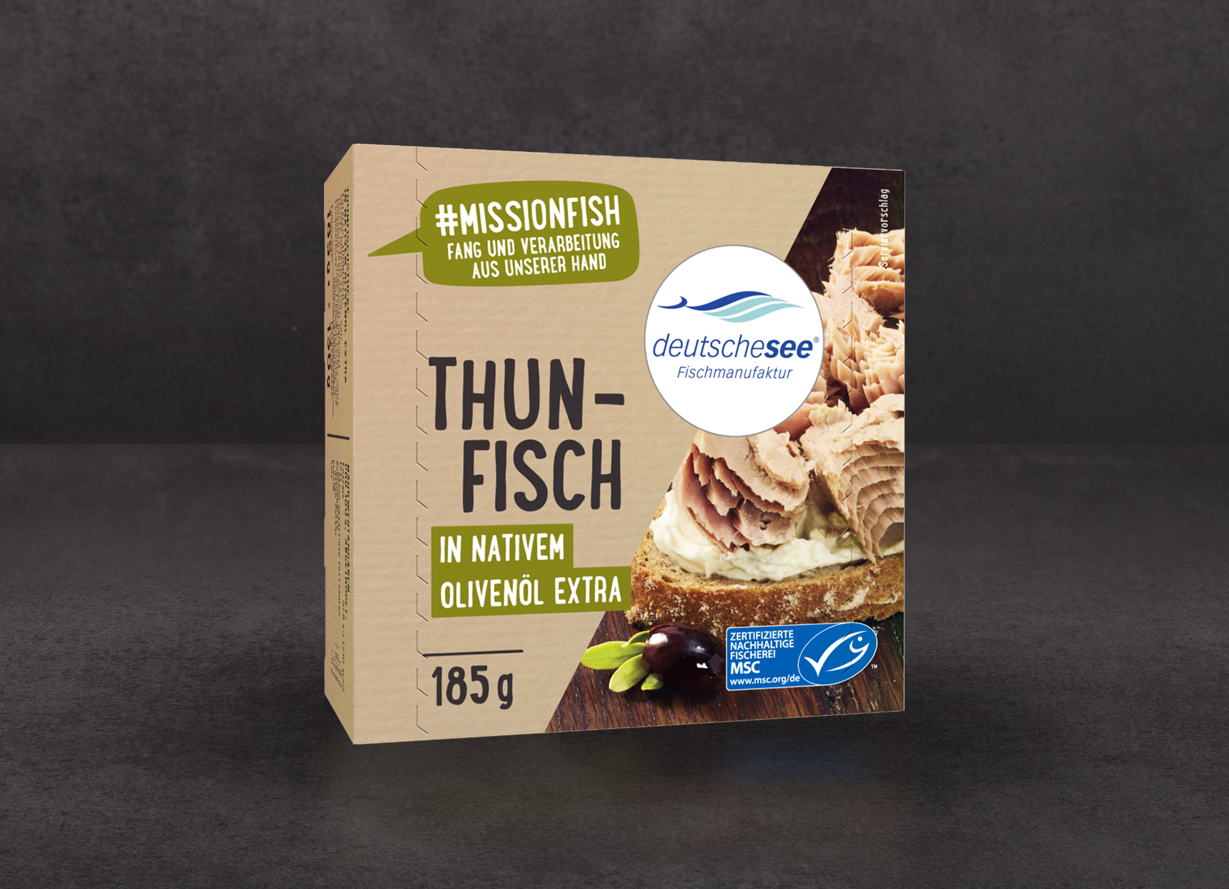 Deutsche See »Thunfisch in Nativem Olivenöl Extra« · 185 g
