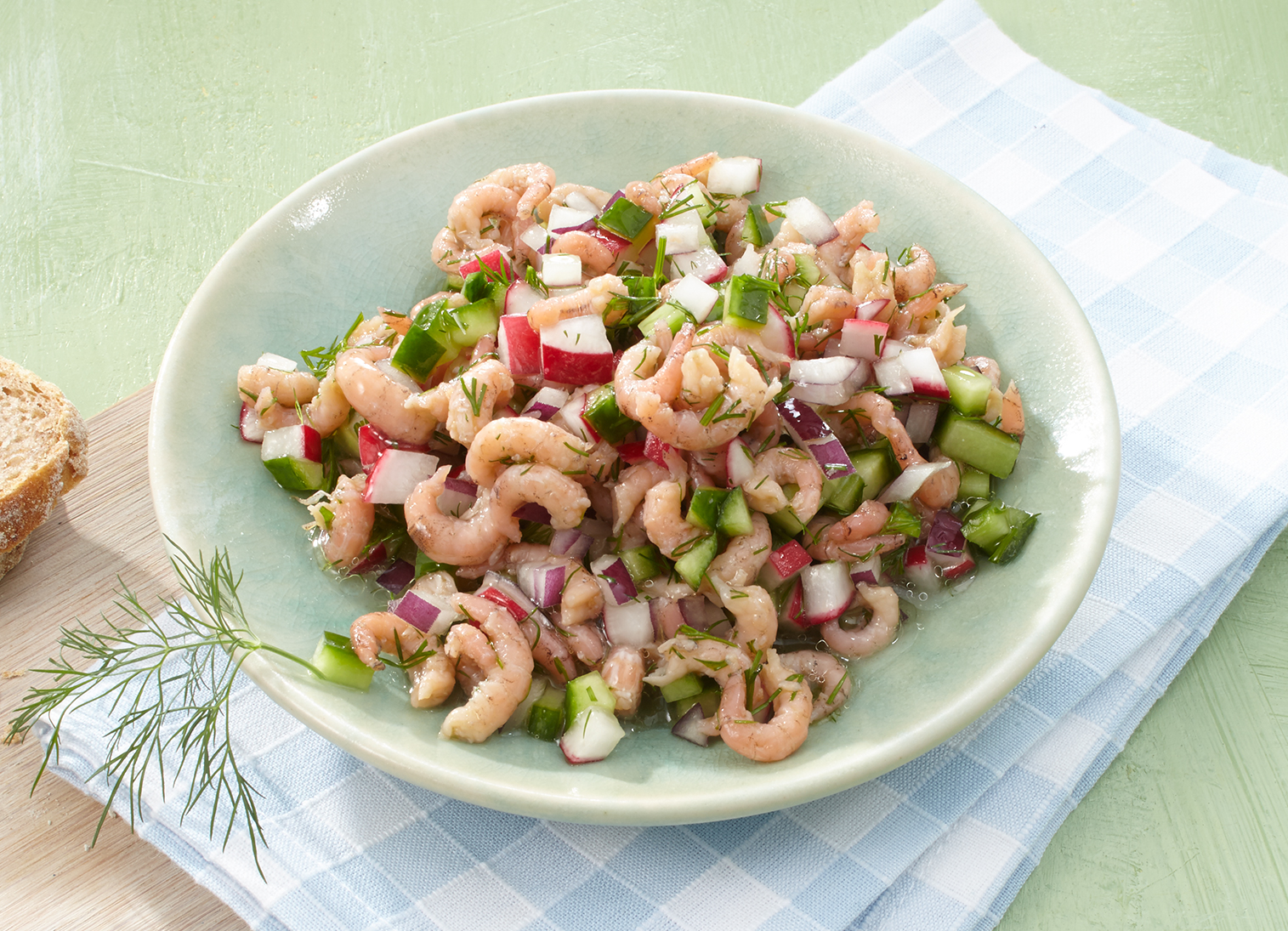 Nordseekrabbensalat in Kräuterdressing Nordseekrabbensalat in Kräuterdressing
