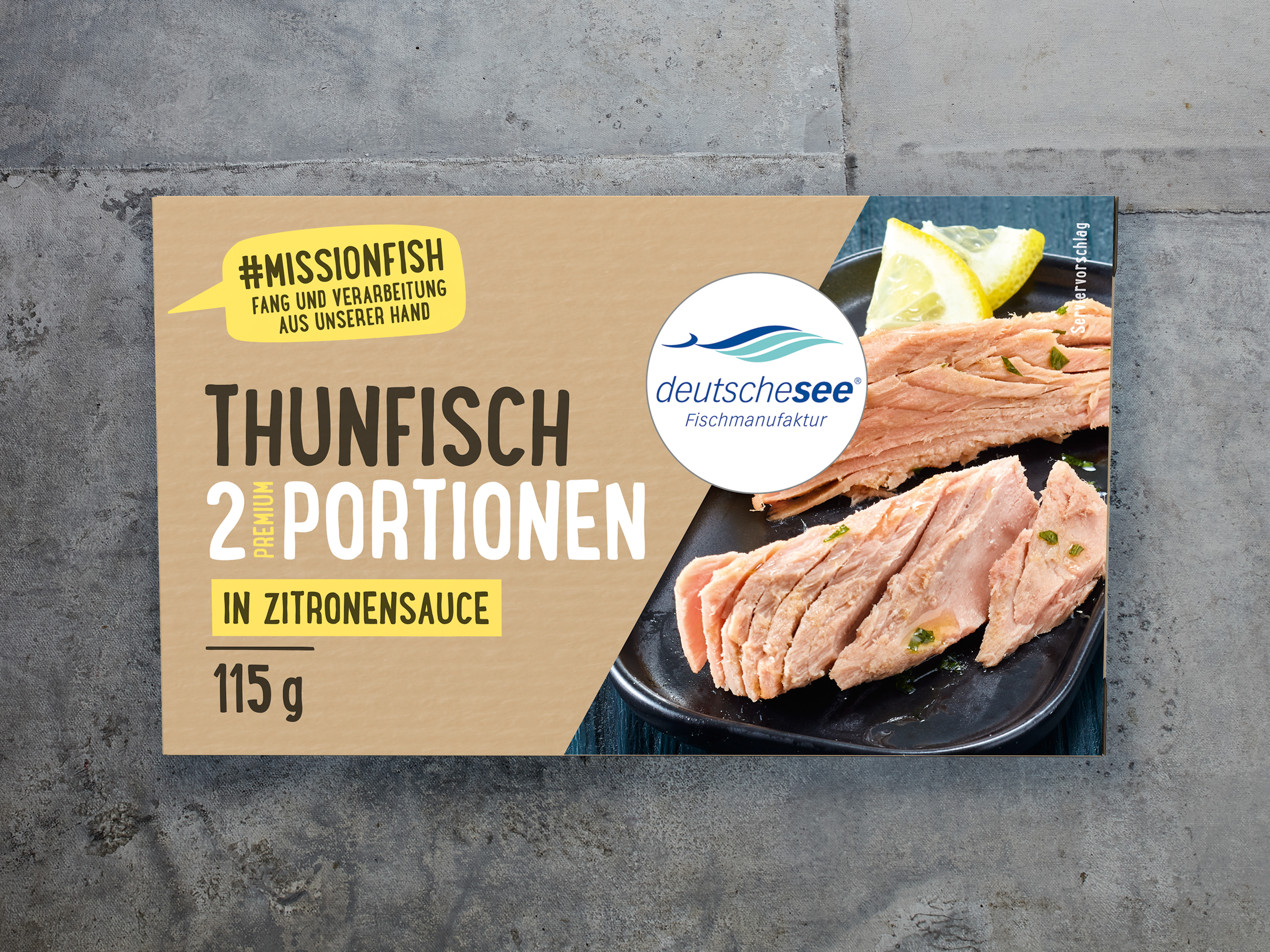 Deutsche See »Thunfisch-Filet in Zitronensauce« · 115g 