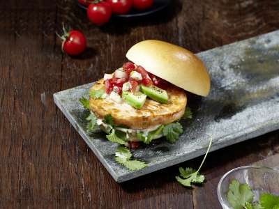 Lachs Burger "Orientalisch"