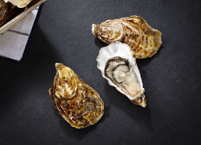 Austern mit Vinaigrette-Trio