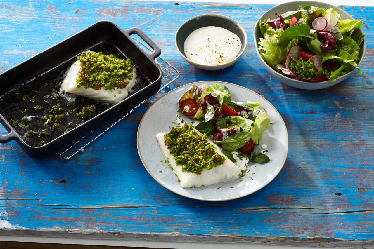 Lachs Orange mit Gin-Gurkensalat