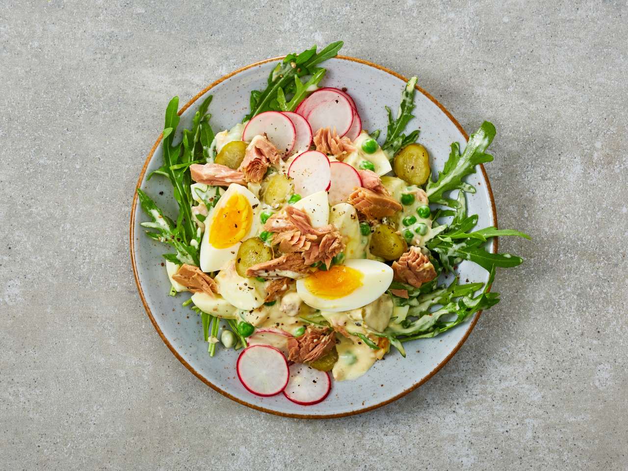 Eiersalat mit Thunfisch