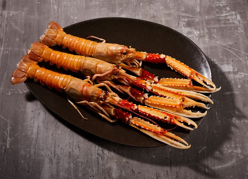 Kaisergranat auf Steckrübenpüree und Grünkohl