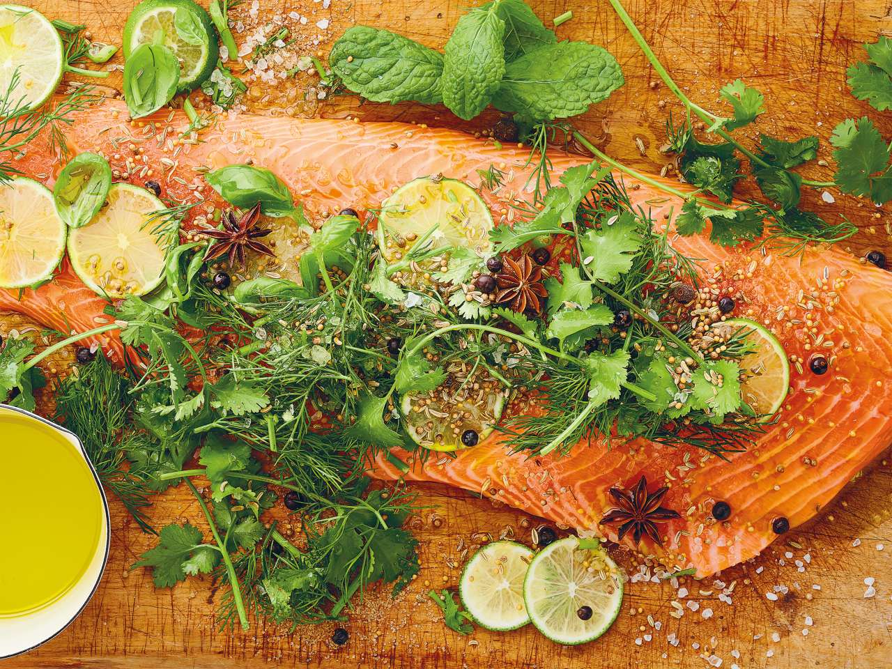 Lachs beizen an Ostern
