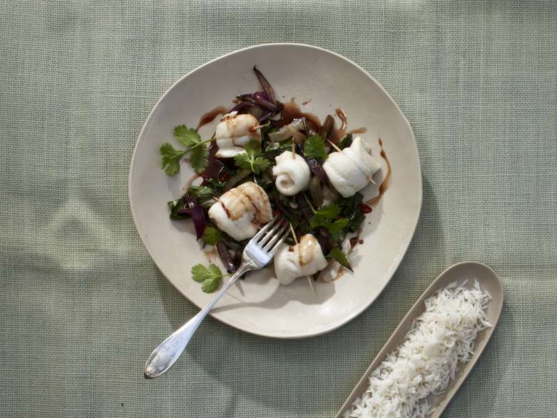 Rezept: Pochierte Schollenröllchen